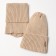 Kit for children (hat, snood) minku rp 54-56, beige color