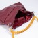 Bag-bag, lightning department, 3 outer pockets, long belt, burgundy/yellow color