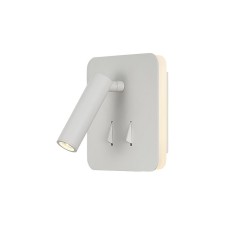 Wall lamp Mantra Cayman, LED, 210+410LM, 3000K, 130x116x130 mm, matte white color