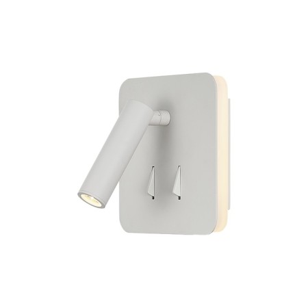 Wall lamp Mantra Cayman, LED, 210+410LM, 3000K, 130x116x130 mm, matte white color