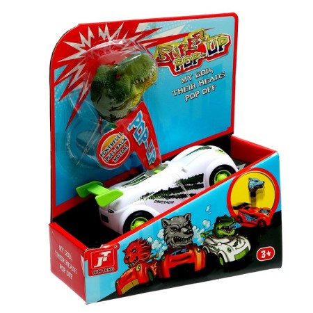 The inertial "animals" car, the head flies out when hit, mix-10