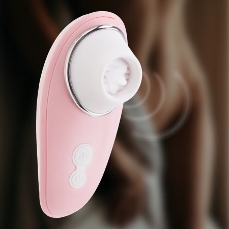 Vacuum-wave clitoris stimulator, 10 modes, 2 aa, pink
