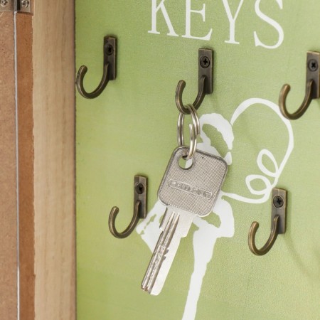 Keywood tree 5 hooks "Key bunch" Green 25.5x19x6 cm-4
