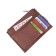 Cartholder on the button, burgundy color