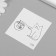 Tattoo on the body Black "cats" set 10 pcs 6x6 cm