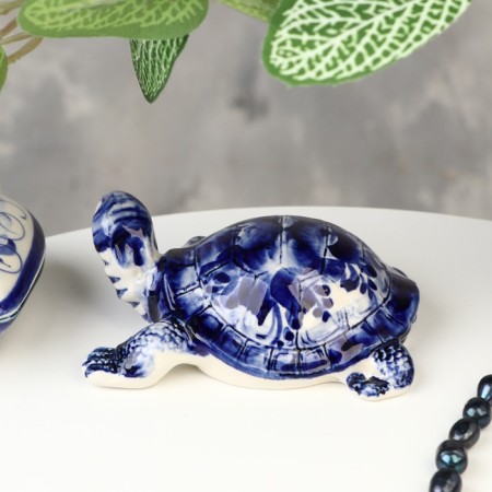Souvenir "Turtle Tina", Gzhel, 4.5x10 cm-2