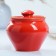 A hot pot with a Vyatka lid 0.7l, red