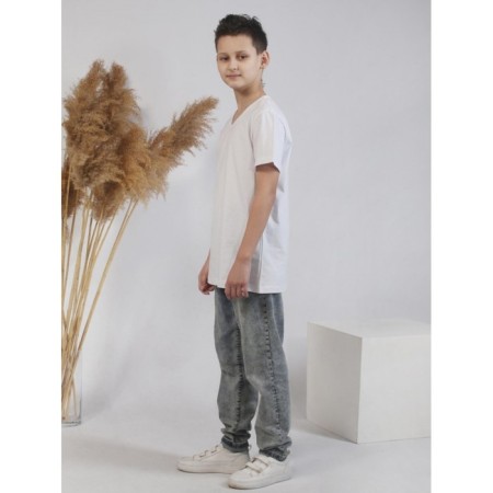Teenage t -shirt, size 40, white color-3