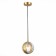 STL LUCE Sus. SL1156.303.01. Bala. 1x5 watts, G9, 15x15 cm, brass color