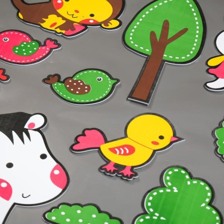 EVA sticker "Zebra and other animals" 79x49 cm-1