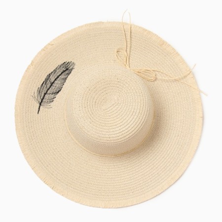 Women's hat Minaku, Milk color, rr 58-1