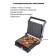 Electric Grill Pioneer GR1005E 3 in 1, 2000 watts, 5 programs, silver