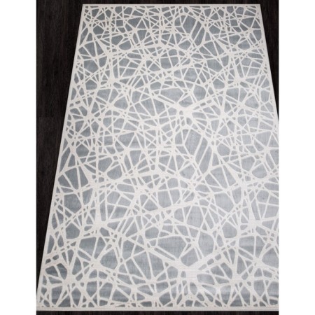 Rectangular carpet Merinos Miranda, size 200x400 cm, color Blue-Cream-1