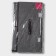 Stellid box for storage with a double lid of the Terie Daudus, 49 × 29 × 24 cm, gray color is gray