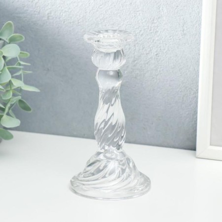 Glass of Glass for 1 candle "Classic" transparent 16x8.5x8.5 cm-1