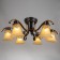 Barcelona chandelier 6he27 40W black and gold 72x72x26 cm Bayerlux