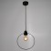 Economic light "emiter" 1x40W E27 black 22x9x78 cm.