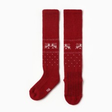 Golphs for children from Mongolian wool, red color, 5-7 years old