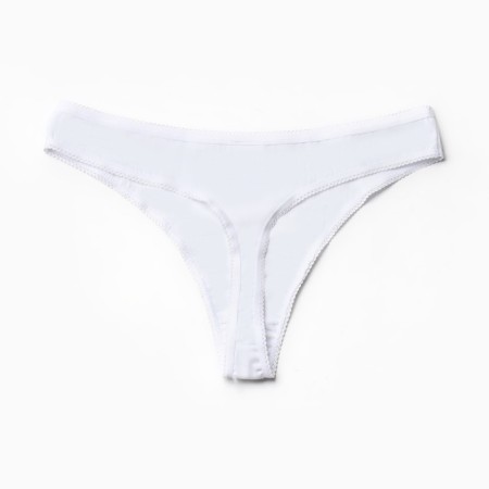 Panties female thongs, white color (Bianco), size 46 (m)-6