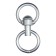 The swivel is large with a ring (length-9 cm, width-4.5 cm)