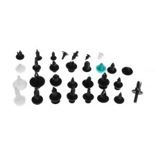 Clips and pistons fasteners, set 100 pcs