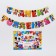 Girland on groves with a poster "Happy Birthday", length 210 cm, Mickey Mouse
