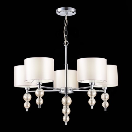 Suspended EVOLUCE lamp. Sle105703-05. Ramer. 5x40 watts, E14, 58x58x43 cm, chromium color-1