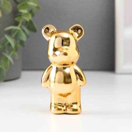Souvenir Ceramics "Bear" gold 5x4x10 cm