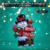 Decorative luminous jewelry (suspension) "Snowman" 32x23 cm