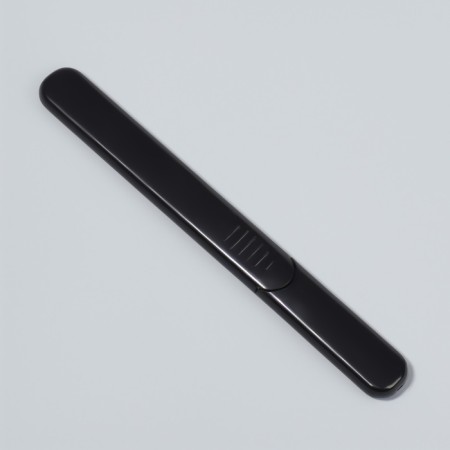 Nail glass file, 14.2 cm, in case, black color-2