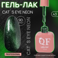 Cat`s Eye Neon nail polish gel, 3 phase, 10 ml, led/uv, color (43)