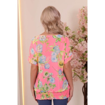 Female blouse, size 44, pink color-10