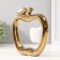 Souvenir Ceramics "Abstraction. Apples" Gold with white 17x5x20.5 cm