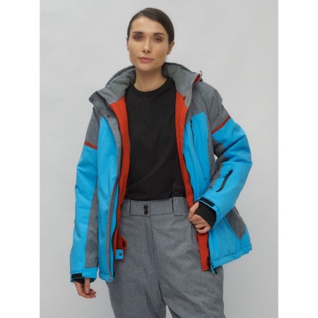 Ski suit female, size 60, blue color-4