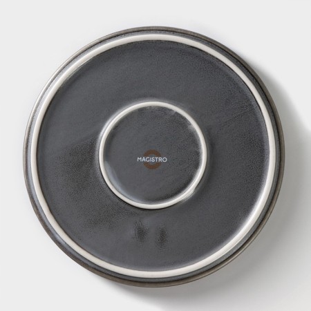Porcelain dessert plate Magistro Urban, D = 18.2 cm, color gray color-3