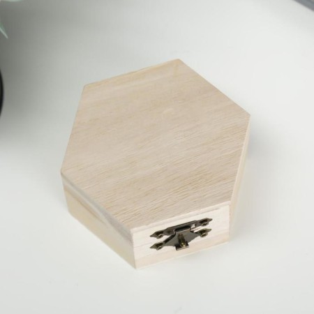 Casket for painting hexagon 9x4.5x8 cm-2