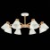 Ceiling EVOLUCE lamp. Sle103702-08. BUVE. 8x60 watts, E27, 85.5x85.5x37 cm, color light wood, white