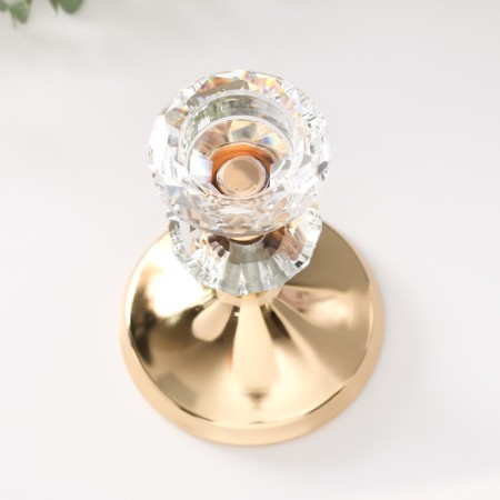 Summary metal per 1 candle d = 4 cm "Vazir" gold 11x11x16.5 cm-2