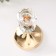 Summary metal per 1 candle d = 4 cm "Vazir" gold 11x11x16.5 cm