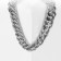 Bracelet "Gladiator" large weaving, color silver, 18 cm