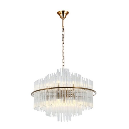 Suspended chandelier Eclipse 13xg9 LED 5W, size 60x60x63-150 cm, bronze color