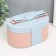 Casket to the leatherette for jewelry "Bant" Persian-blue 12x13.5x20.5 cm