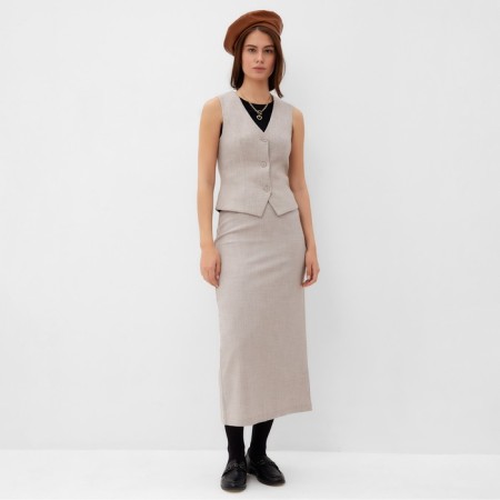 Women's vest MIST, p.42, beige-4