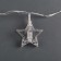 Garland “thread” 4.5 m with nozzles “clothespins-stars”, IP20, transparent thread, 20 LED, glow warm white, 220 V
