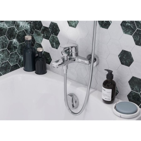 Santek Fort Bath mixer, short surplus, with accessories, chrome-4