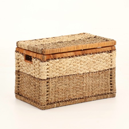Wicker basket, 52x32x35 cm, algae, corn sheet