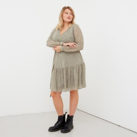Women's dress MIST PLUS-SIZE, R.50, Green