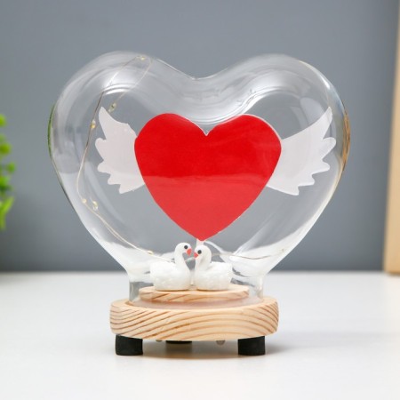 Narrh Naughter "Heart" LED from batteries 3xlr44 13x7.2x12 cm Risalux-1