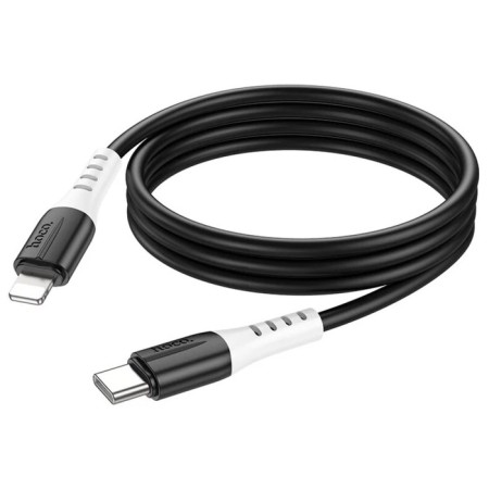 Hoco X82, Type -C cable - Lightning, 3 A, 1 m, silicone braid, black-3