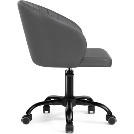 Computer chair Plastic Plastic/Eco -leather, black/gray 59x60x78 cm-2